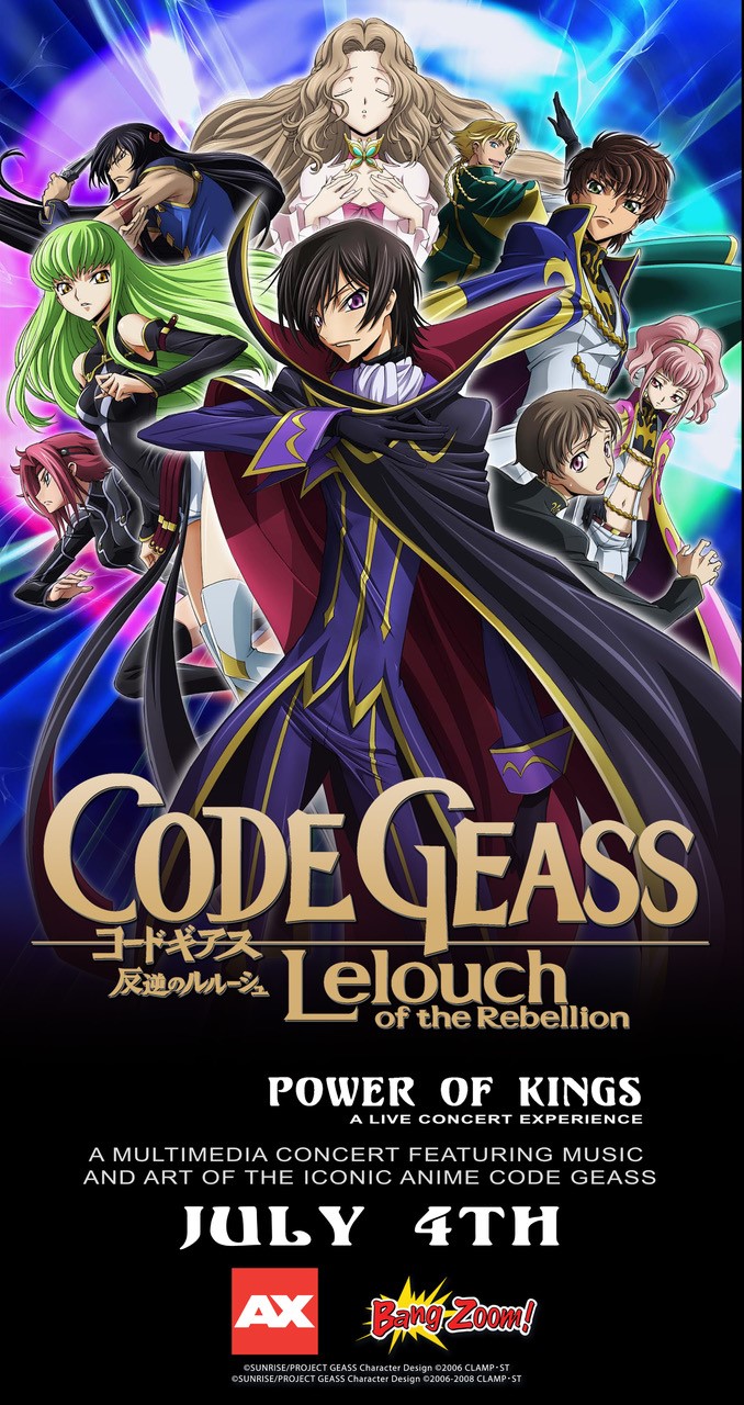 Introducing Code Geass: Power of Kings - A Celebration Event on July 4! -  Anime Expo