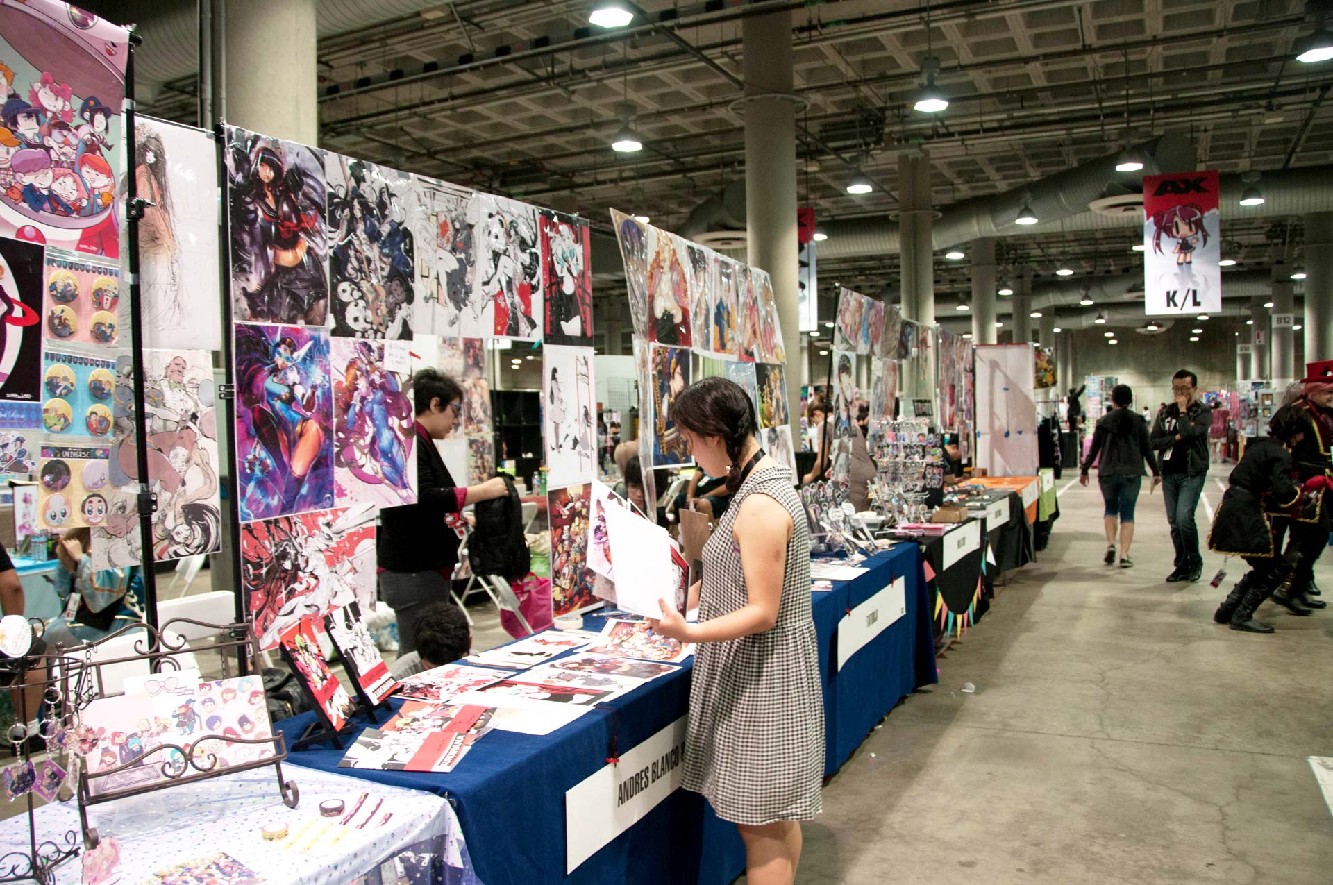 Azur Lane booth and GFL booth beside each other at Anime Expo  rAzureLane