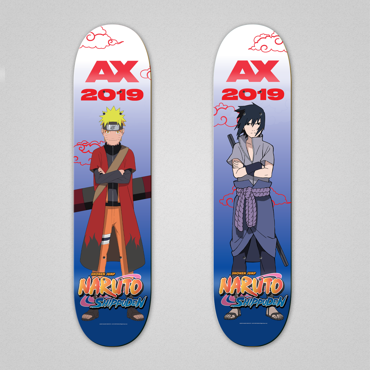 2019 - AX - Naruto Skate Deck Promo Image - Anime Expo