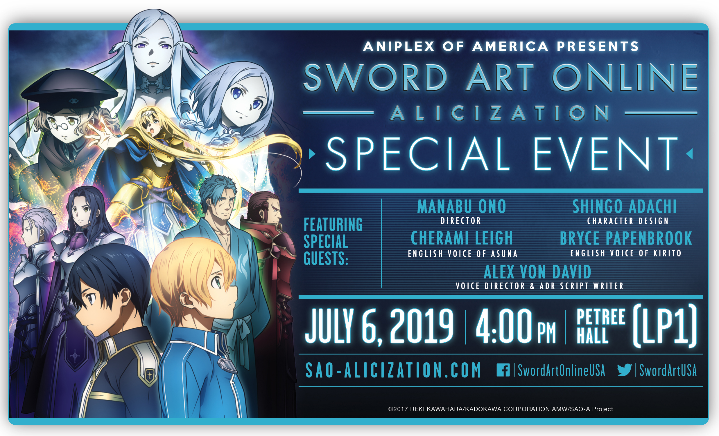 SAO Special Event Flyer - Anime Expo