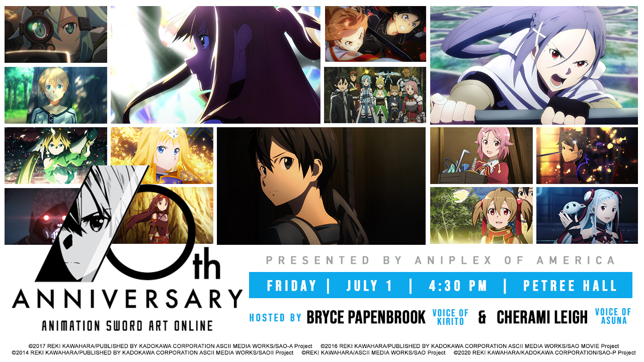 Sword Art Online 10th Anniversary Celebration Panel details for Anime NYC  2022 : r/swordartonline