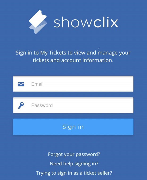 Showclix Screenshot