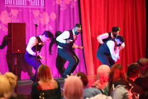 butler cafe performers dancing on stage