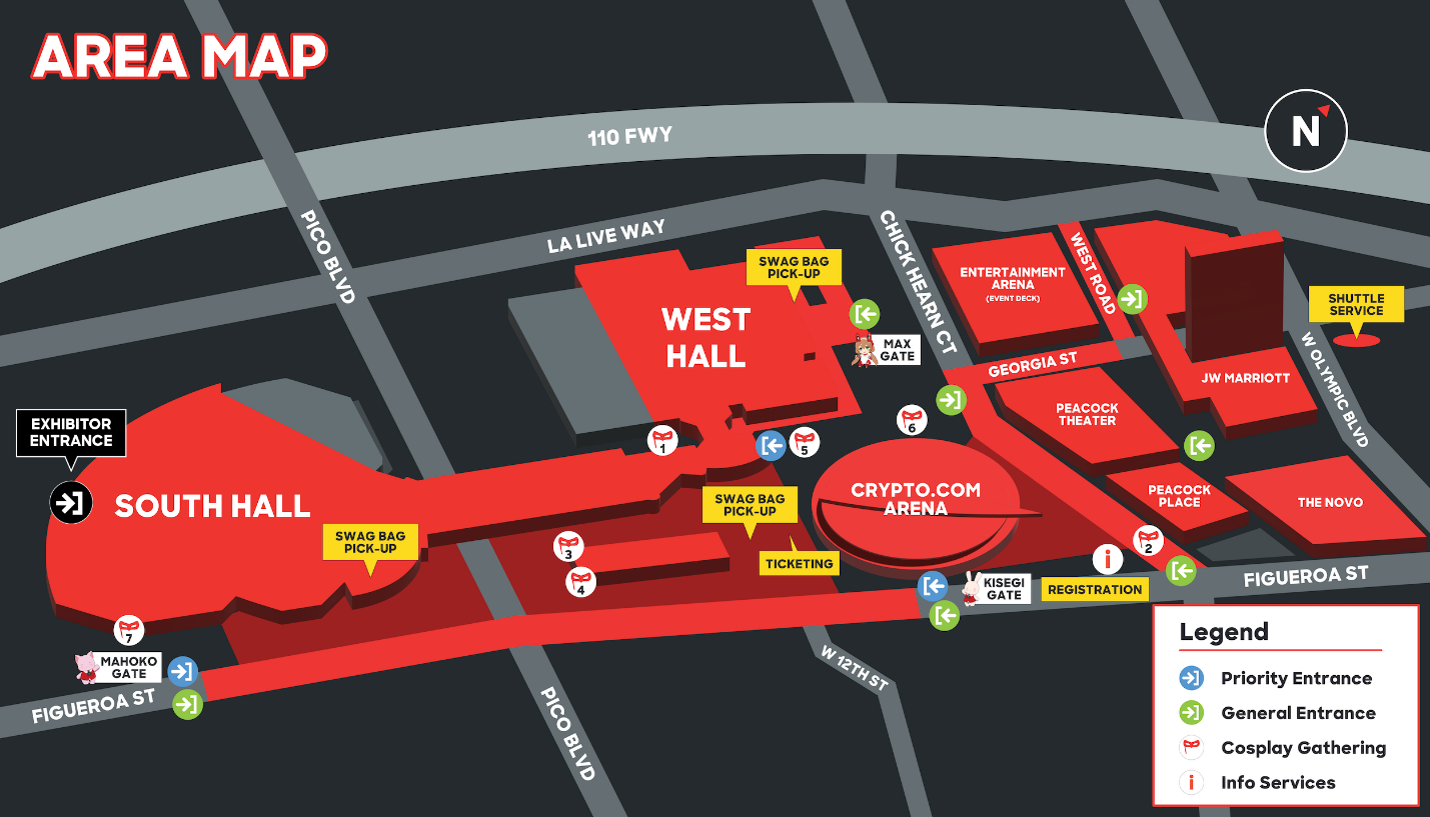 Area Map - Anime Expo