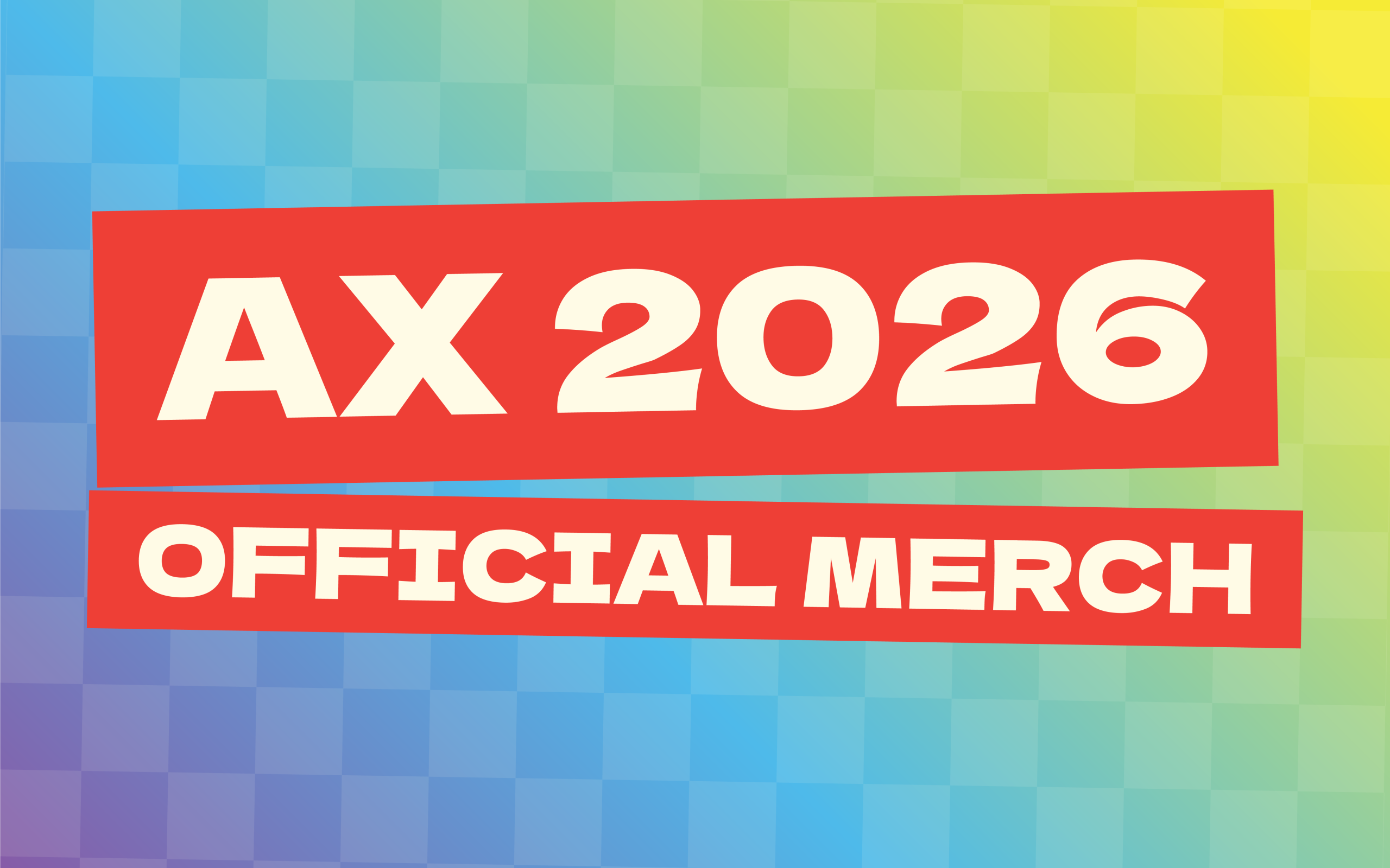 AX 2026 official merchandise banner